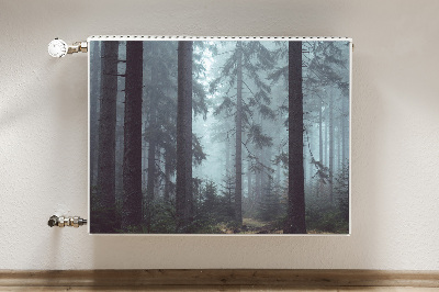 Dekorative Heizkörperabdeckung Nebelwald