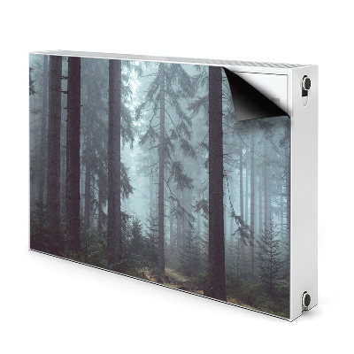 Dekorative Heizkörperabdeckung Nebelwald