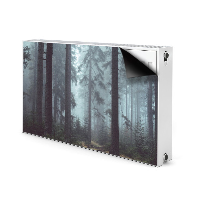 Dekorative Heizkörperabdeckung Nebelwald