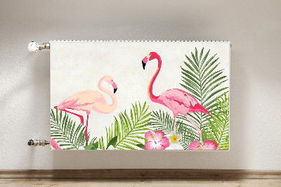 Heizkörperverkleidung magnetisch Zwei flamingos