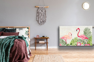 Heizkörperverkleidung magnetisch Zwei flamingos