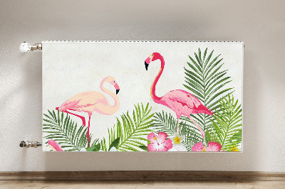 Heizkörperverkleidung magnetisch Zwei flamingos
