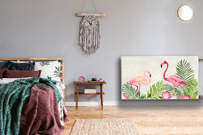 Heizkörperverkleidung magnetisch Zwei flamingos