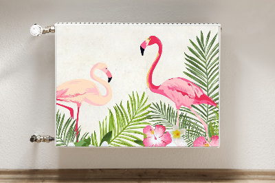 Heizkörperverkleidung magnetisch Zwei flamingos