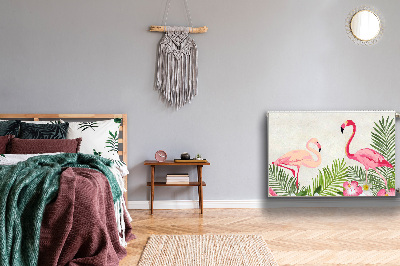 Heizkörperverkleidung magnetisch Zwei flamingos