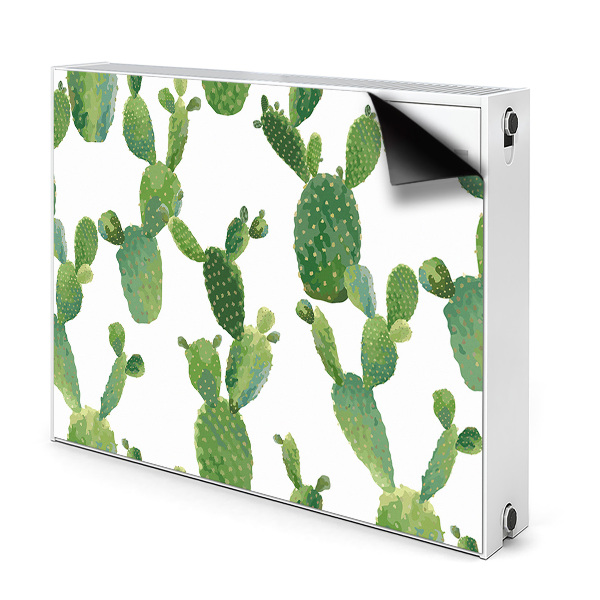Dekorative Heizkörperabdeckung Cacti gestrichen