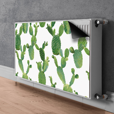 Dekorative Heizkörperabdeckung Cacti gestrichen