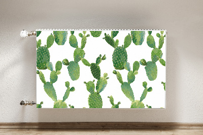 Dekorative Heizkörperabdeckung Cacti gestrichen