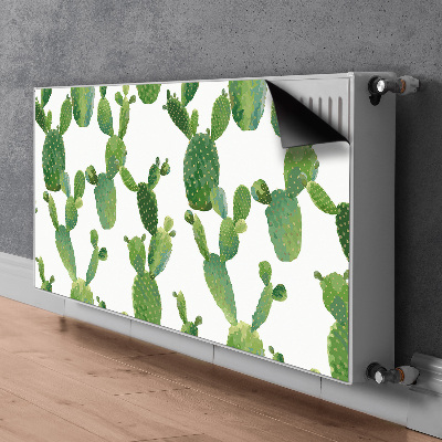 Dekorative Heizkörperabdeckung Cacti gestrichen