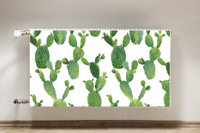 Dekorative Heizkörperabdeckung Cacti gestrichen