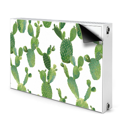 Dekorative Heizkörperabdeckung Cacti gestrichen