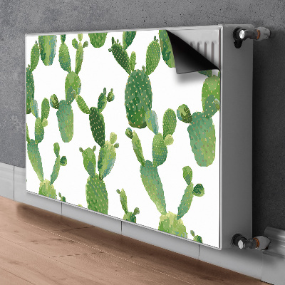 Dekorative Heizkörperabdeckung Cacti gestrichen