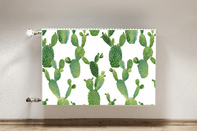 Dekorative Heizkörperabdeckung Cacti gestrichen
