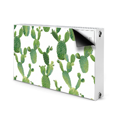 Dekorative Heizkörperabdeckung Cacti gestrichen