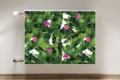 Heizkörperverkleidung magnet Hibiskus