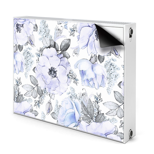 Dekorative Heizkörperabdeckung Blaue rosen