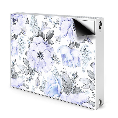 Dekorative Heizkörperabdeckung Blaue rosen