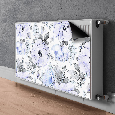 Dekorative Heizkörperabdeckung Blaue rosen