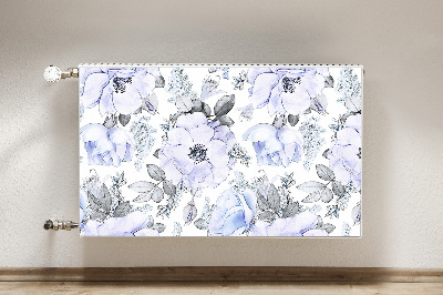 Dekorative Heizkörperabdeckung Blaue rosen
