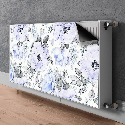 Dekorative Heizkörperabdeckung Blaue rosen