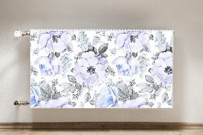 Dekorative Heizkörperabdeckung Blaue rosen