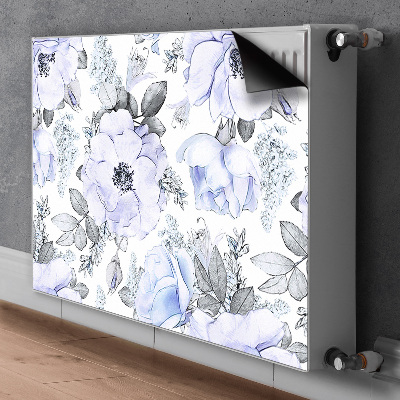 Dekorative Heizkörperabdeckung Blaue rosen