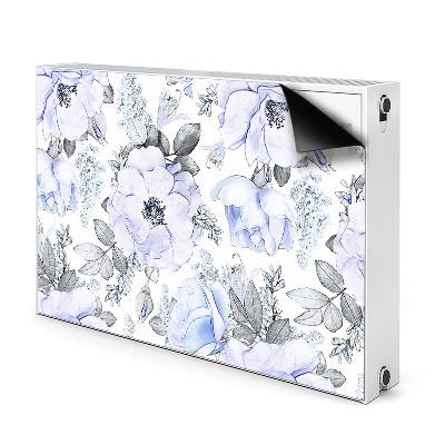 Dekorative Heizkörperabdeckung Blaue rosen