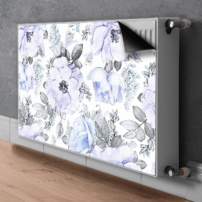 Dekorative Heizkörperabdeckung Blaue rosen