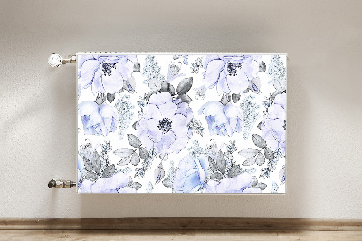 Dekorative Heizkörperabdeckung Blaue rosen