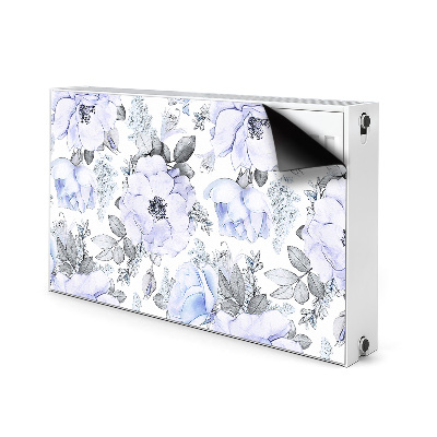 Dekorative Heizkörperabdeckung Blaue rosen