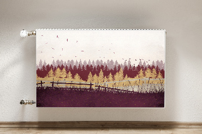 Heizkörperverkleidung magnet Herbstwald