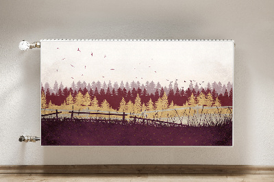 Heizkörperverkleidung magnet Herbstwald