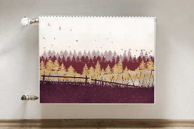 Heizkörperverkleidung magnet Herbstwald