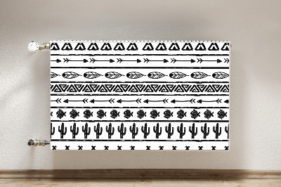 Magnet Heizkörperverkleidung Boho schwarz und weiß