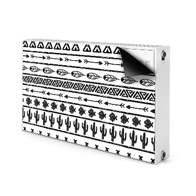 Magnet Heizkörperverkleidung Boho schwarz und weiß