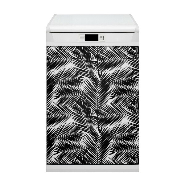 Dekorativer Magnet für eine Spülmaschine Schwarze Blätter