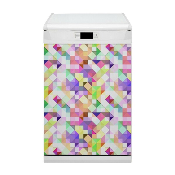 Dekorativer Magnet für eine Spülmaschine Farbenfrohe Mosaik