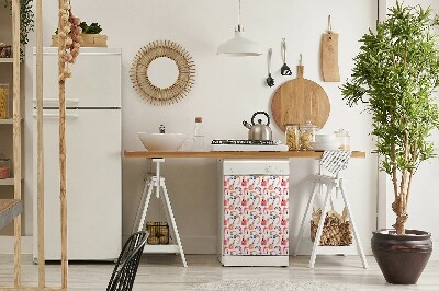 Magnet für eine Spülmaschine Verrückte Flamingos