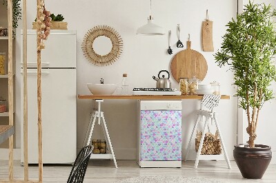 Dekorativer Magnet für eine Spülmaschine Farbenfrohe Tropfen