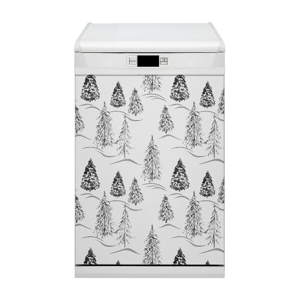 Dekorativer Magnet für eine Spülmaschine Winter Weihnachtsbaum