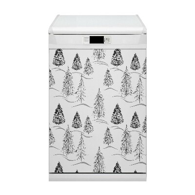 Dekorativer Magnet für eine Spülmaschine Winter Weihnachtsbaum