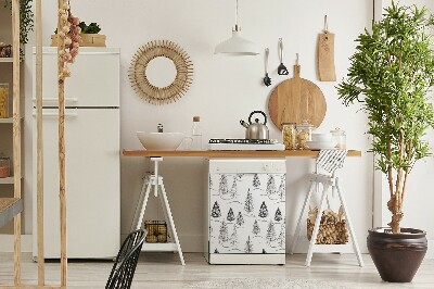 Dekorativer Magnet für eine Spülmaschine Winter Weihnachtsbaum