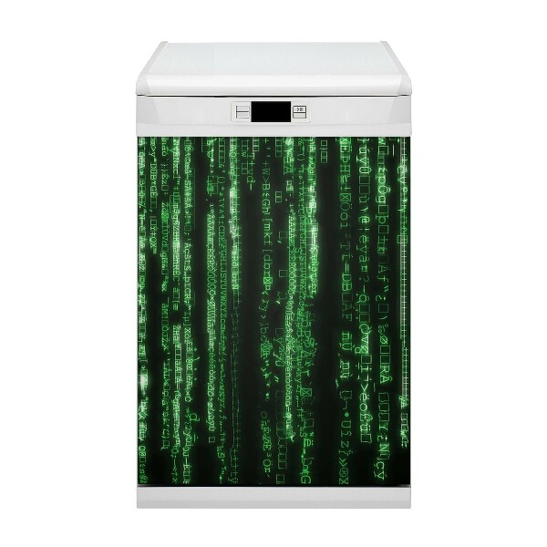 Dekorativer Magnet für eine Spülmaschine Grüne Zeichen