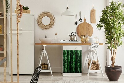 Dekorativer Magnet für eine Spülmaschine Grüne Zeichen