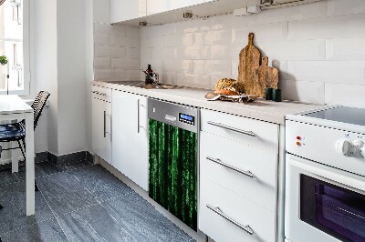 Dekorativer Magnet für eine Spülmaschine Grüne Zeichen