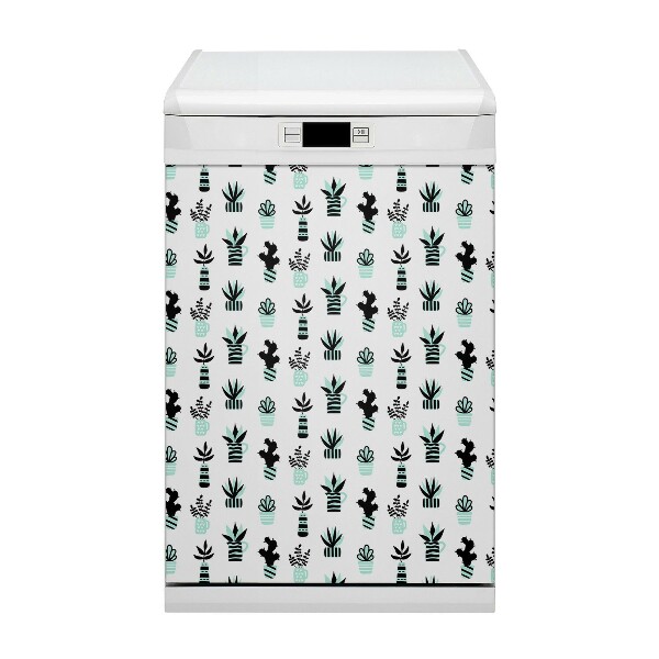 Dekorativer Magnet für eine Spülmaschine Sukkulenten
