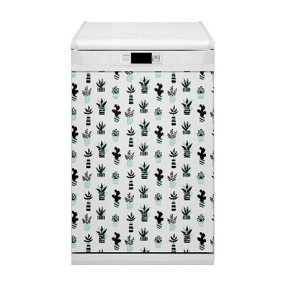 Dekorativer Magnet für eine Spülmaschine Sukkulenten