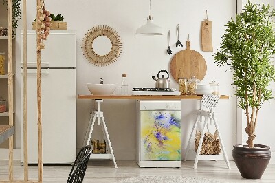 Dekorativer Magnet für eine Spülmaschine Farbenfrohe Flecken