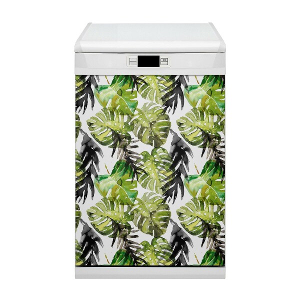 Dekorativer Magnet für eine Spülmaschine Aquarellblätter