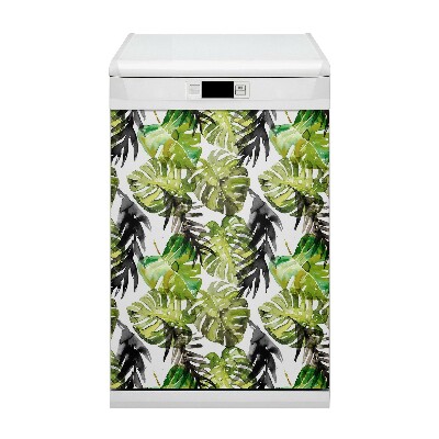 Dekorativer Magnet für eine Spülmaschine Aquarellblätter
